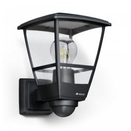 Steinel Outdoor Wall Light L 10 S Black, Modern Latern With Motion Sensor