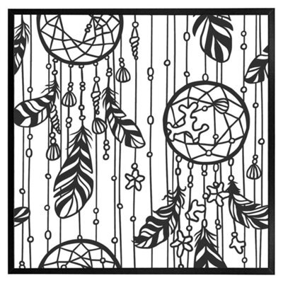 "Andrew Lee Black Contour (Picutre Frame) / 20X20"" / Oak" - image 1