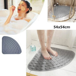 Shower Mat Non Slip Sector Pvc Corner Bath Mat - thumbnail 4