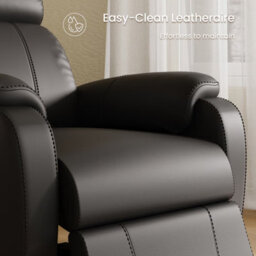 Flexispot Electric Leather Recliner Chairs Xr5 With Usb Charging Port In Black - thumbnail 6