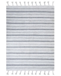 Wyld And Coco Handwoven Recycled Area Rug 160 X 230 Cm Off-White Stripe Indoor-Outdoor - thumbnail 1