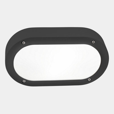 Luminosa Lighting Luminosa Basic Outdoor Flush Wall Lamp Urban Grey Led 8.5W Cct 2700-3200-4000K Ip66 On-Off
