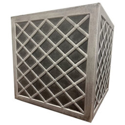 STAR SUPPLIES 2X Large Square Lazio Effect Planters For Garden Indoor & Outdoor Patio Planters Pots - thumbnail 3