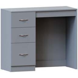 Lassic Vida Designs Riano Grey 3 Drawer Bedroom Vanity Dressing Table - thumbnail 8