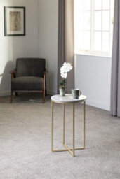 Seconique Dallas Round Side End Table Marble Effect And Gold Tone Metal Finish - thumbnail 8