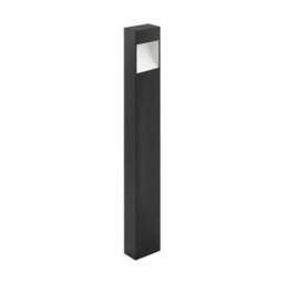Stylish Ip44 Outdoor Pedestal Light In Anthracite - Tall Square Post With 10W Led - thumbnail 1
