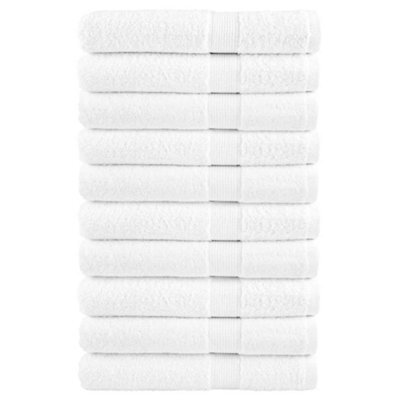 Berkfield Premium Sauna Towels Solund 10Pcs White 80X200Cm 600Gsm - image 1