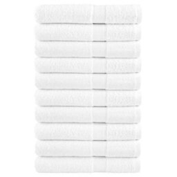 Berkfield Premium Sauna Towels Solund 10Pcs White 80X200Cm 600Gsm - thumbnail 1