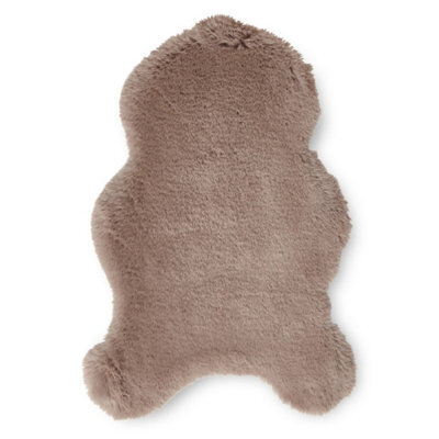 Sheepskin Mink Plain Shaggy Rug, 50mm Thickness Modern Rug, Luxurious Rug For Living Room, & Dining Room-60Cm X 180Cm (Double) - image 1