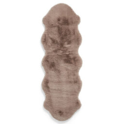 Sheepskin Mink Plain Shaggy Rug, 50mm Thickness Modern Rug, Luxurious Rug For Living Room, & Dining Room-60Cm X 180Cm (Double) - thumbnail 2