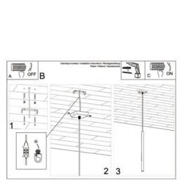 Sollux Lighting Pastelo Steel Golden Gloss 1 Lights Modern Pendant Ceiling Light - thumbnail 6