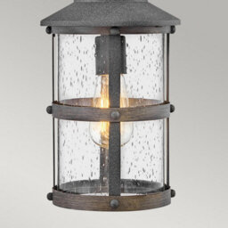 Luminosa Lighting Luminosa Hinkley Lakehouse Outdoor Pendant Ceiling Light Aged Zinc With Driftwood Grey, Ip44 - thumbnail 4