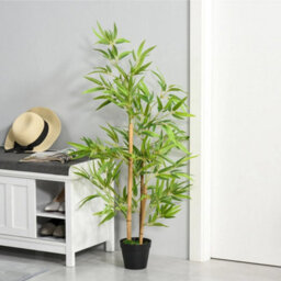 Set Of 2 120Cm/4Ft Artificial Bamboo Tree Decorative Plant W/ Pot Indoor - thumbnail 3