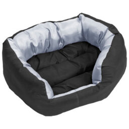 Berkfield Reversible & Washable Dog Cushion Grey And Black 65X50X20 Cm - thumbnail 8