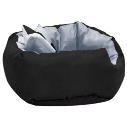Berkfield Reversible & Washable Dog Cushion Grey And Black 65X50X20 Cm - thumbnail 4