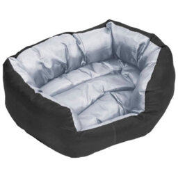 Berkfield Reversible & Washable Dog Cushion Grey And Black 65X50X20 Cm - thumbnail 9