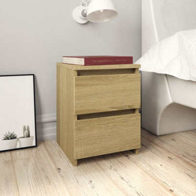 Berkfield Bedside Cabinets 2 Pcs Sonoma Oak 30X30X40 Cm Engineered Wood - image 1