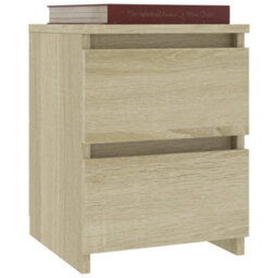 Berkfield Bedside Cabinets 2 Pcs Sonoma Oak 30X30X40 Cm Engineered Wood - thumbnail 3