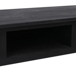 Berkfield Elegant Console Table Black 110X45X76 Cm Wood - thumbnail 8