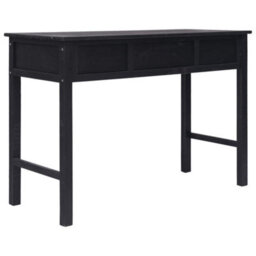 Berkfield Elegant Console Table Black 110X45X76 Cm Wood - thumbnail 5
