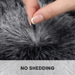 Large Soft Shaggy Rug Dark Grey - thumbnail 4