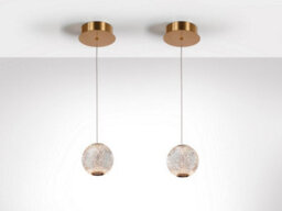 Luminosa Lighting Luminosa Austral Modern Spherical Carved Crystal Led Pendant Ceiling Light, 272Lm, 3200K - Uk Stock - thumbnail 3