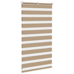 Berkfield Modern Zebra Blind Sand Brown 70X100 Cm Fabric Width 65.9 Cm Polyester - thumbnail 4