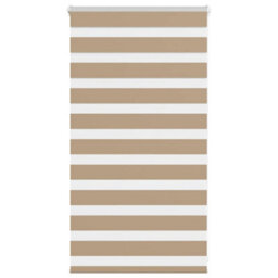 Berkfield Modern Zebra Blind Sand Brown 70X100 Cm Fabric Width 65.9 Cm Polyester - thumbnail 2