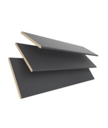 50mm Slat Slate Grey Real Wood Venetian Blind With Strings 120Cm Drop 240Cm Wide - thumbnail 2