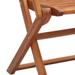 Folding Garden Chairs 4 Pcs 57X66X95 Cm Solid Wood Acacia - thumbnail 8