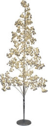 Xmas Haus 180Cm Outdoor Led Christmas Tree With Silver Balls Festive Light 1000 Warm White Leds, Copper Wire, Resin Base, 5M Cable - thumbnail 3