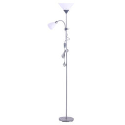 Darphe Modern Grey 2 Head Standing Floor Light For Living Room And Bedroom,175Cm - thumbnail 4