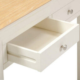 Seconique Bordeaux Console Table Ivory And Oak Fully Assembled - thumbnail 5