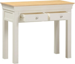 Seconique Bordeaux Console Table Ivory And Oak Fully Assembled - thumbnail 3