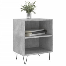 Berkfield Bedside Cabinets 2 Pcs Concrete Grey 40X30X50 Cm Engineered Wood - thumbnail 3