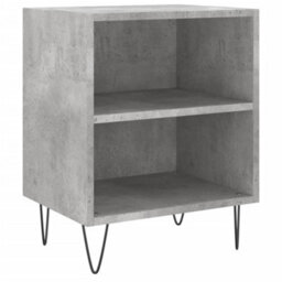 Berkfield Bedside Cabinets 2 Pcs Concrete Grey 40X30X50 Cm Engineered Wood - thumbnail 4