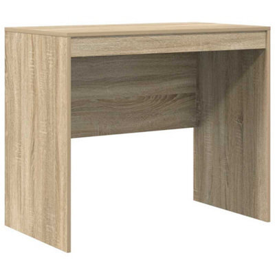 Berkfield Modern Writing Desk Sonoma Oak Particle Board 90 X 50 X 76 Cm Simple - image 1