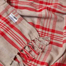 Homescapes Grey & Red Tartan Check Sofa And Bed Throw, 150 X 200 Cm - thumbnail 8