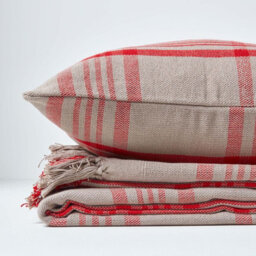 Homescapes Grey & Red Tartan Check Sofa And Bed Throw, 150 X 200 Cm - thumbnail 6