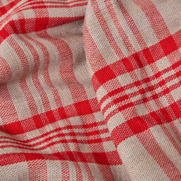 Homescapes Grey & Red Tartan Check Sofa And Bed Throw, 150 X 200 Cm - thumbnail 4