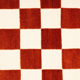 Loomed Bold Knitted Checkerboard Geometric Red Firseside Living Area Rug 120Cm X 170Cm - thumbnail 4
