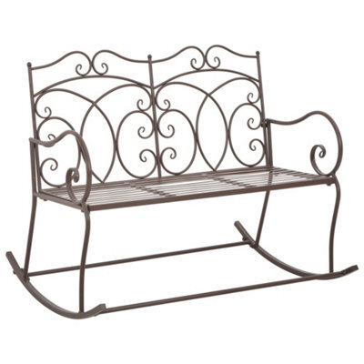 Walplus Garden Bench 104 Cm Iron Antique Brown - image 1
