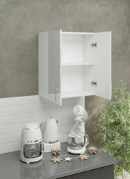 Jd Greta Kitchen Wall Unit 600mm Storage Cabinet With Doors And Shelf 60Cm - White Gloss - thumbnail 2