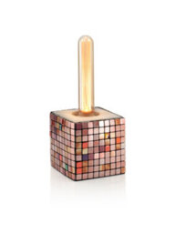 Auraglow Mysa Mosaic Effect Stone Table Desk Lamp - Soho - With Ag546 - thumbnail 2