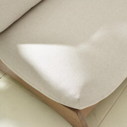 Furniturebox Uk Iko Solid Wood & Cream Garden Sofa - thumbnail 4