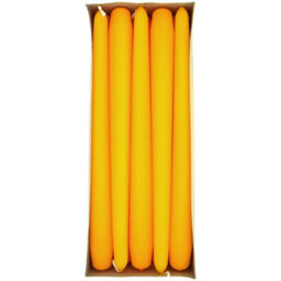 "SolaDirect Tapered Dinner Candles, Pack Of 10, Unscented, Long Burning Time, 24 Cm / 19.45"" (Orange, Matt)" - thumbnail 6