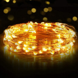 Shatchi 100Led Fairy String Lights Copper Wire Battery Operated Warm White Leds Twinkle Waterproof Lights For Decoration,10M,2Pk - thumbnail 7