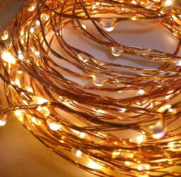 Shatchi 100Led Fairy String Lights Copper Wire Battery Operated Warm White Leds Twinkle Waterproof Lights For Decoration,10M,2Pk - thumbnail 6