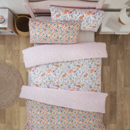 Smart Living Luxury Twin Pack Enchanted Animals Reversible Duvet Set & Pillowcases - thumbnail 5