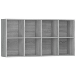 Berkfield Book Cabinet/sideboard Grey Sonoma 66X30X130 Cm Engineered Wood - thumbnail 5